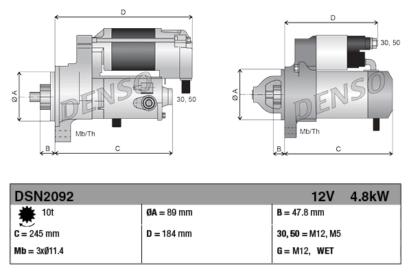DENSO DSN2092 Starter