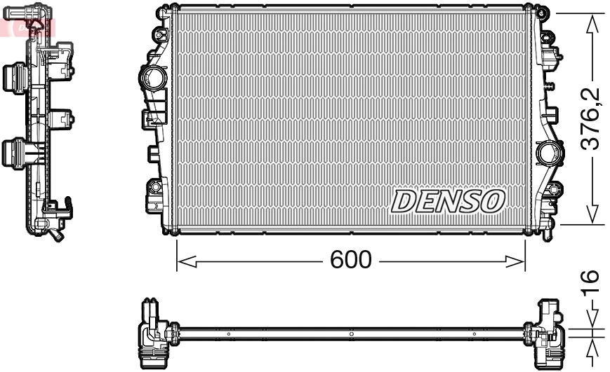 Radiator, engine cooling DRM01009