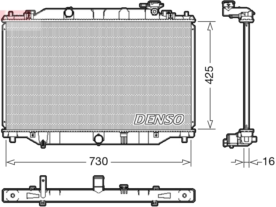 Radiator, engine cooling DRM44039