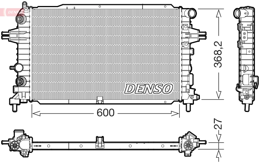 Radiator, engine cooling DRM20129