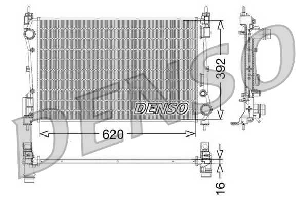 Radiator, engine cooling DRM09114