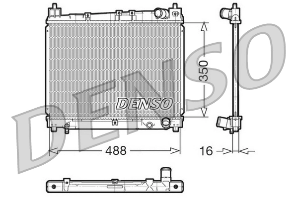 Radiator, engine cooling DRM50006