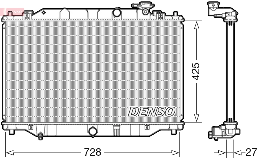 Radiator, engine cooling DRM44040