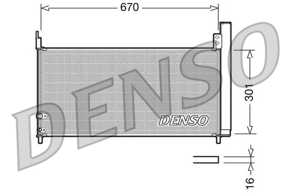 Condenser, air conditioning DCN50037