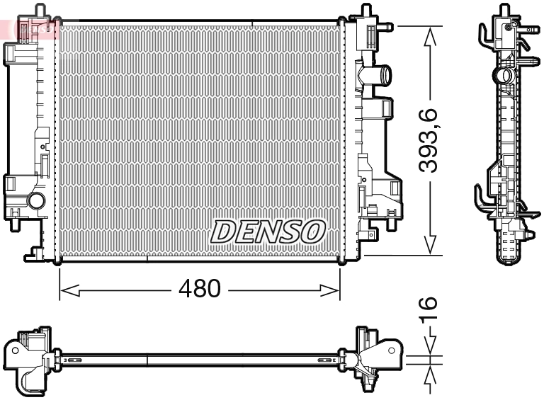 Radiator, engine cooling DRM23117