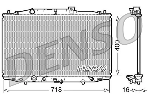 Radiator, engine cooling DRM40024