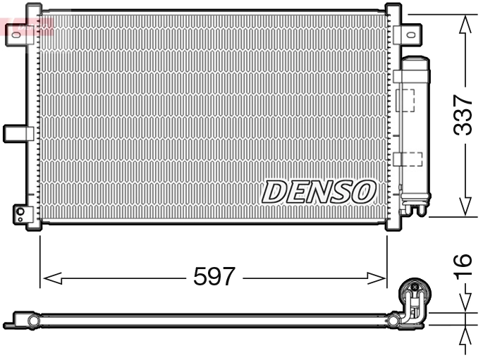 Condenser, air conditioning DCN44001