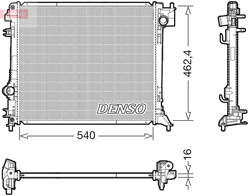 Radiator, engine cooling DRM46063