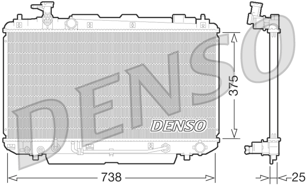 Radiator, engine cooling DRM50064