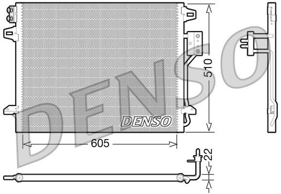 Condenser, air conditioning DCN06006