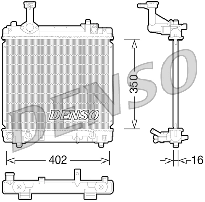 Radiator, engine cooling DRM47027