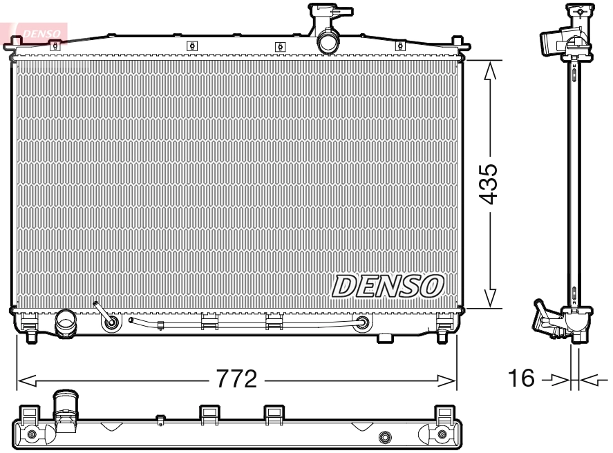 Radiator, engine cooling DRM41024