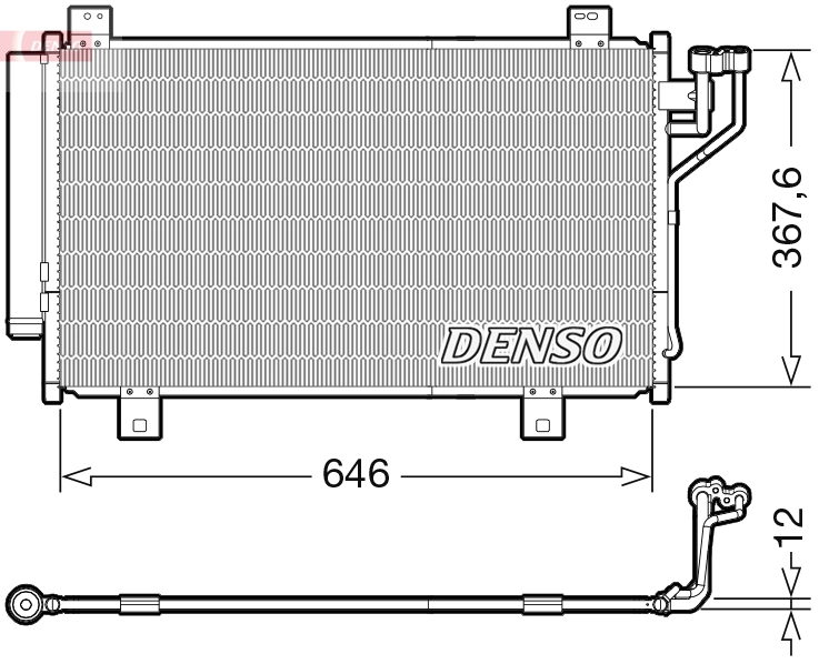 Condenser, air conditioning DCN44012