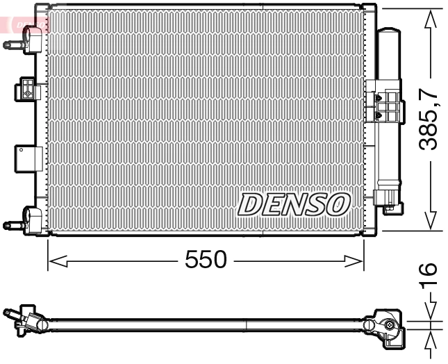 Condenser, air conditioning DCN10046