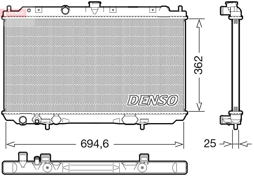 Radiator, engine cooling DRM46073