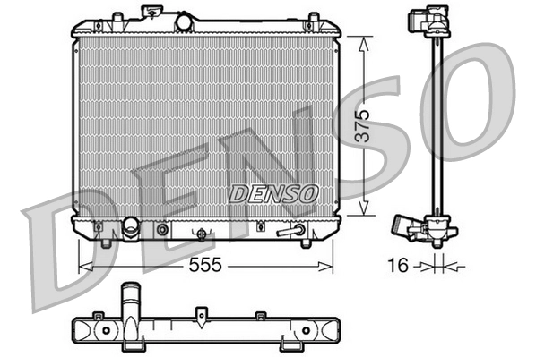 Radiator, engine cooling DRM47007