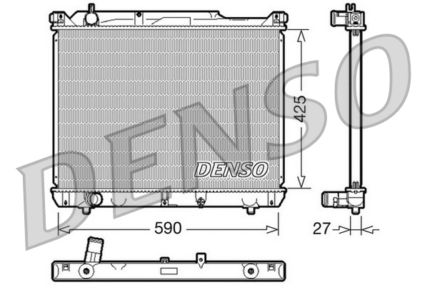 Radiator, engine cooling DRM47019