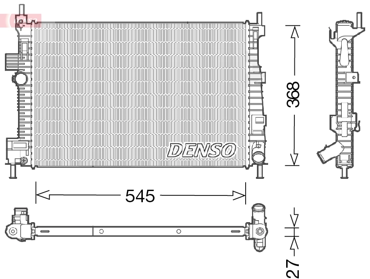 Radiator, engine cooling DRM10009