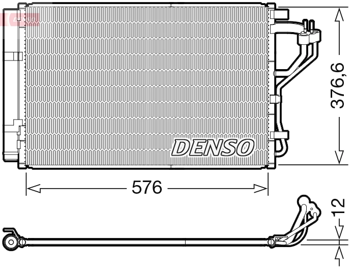 Condenser, air conditioning DCN41010