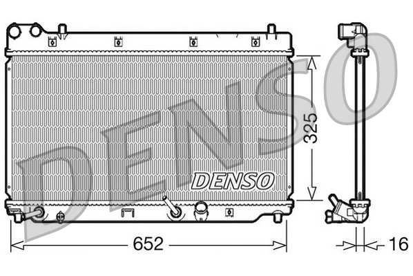 Radiator, engine cooling DRM40014