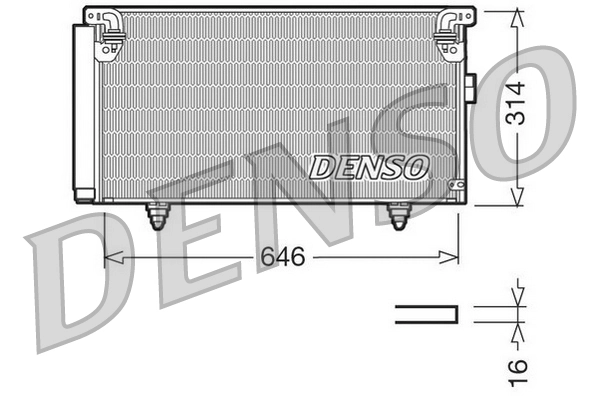 Condenser, air conditioning DCN36001