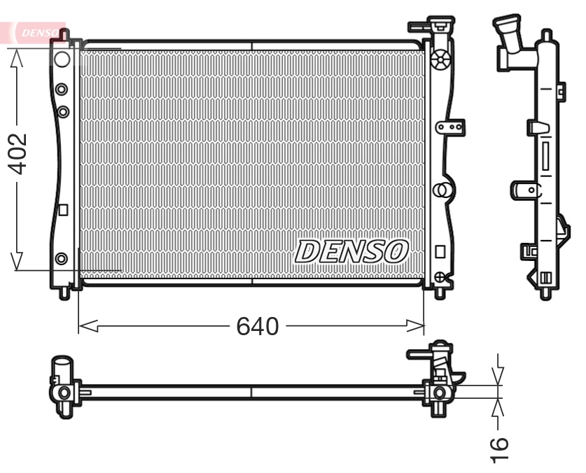 Radiator, engine cooling DRM45005
