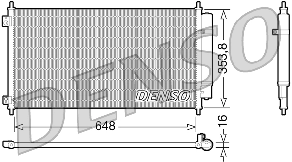 Condenser, air conditioning DCN40010