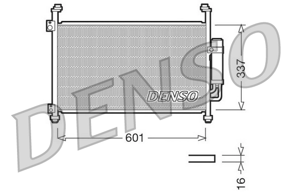 Condenser, air conditioning DCN40007