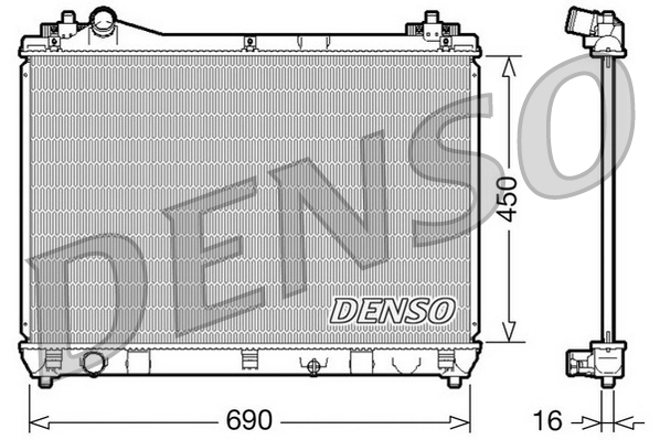 Radiator, engine cooling DRM47016