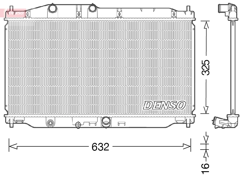Radiator, engine cooling DRM40043