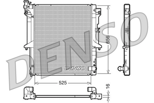 Radiator, engine cooling DRM45017