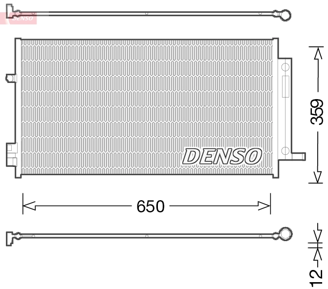 DENSO DCN06016 Condenser, air conditioning