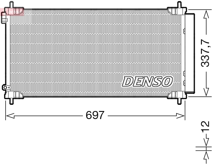 Condenser, air conditioning DCN50120