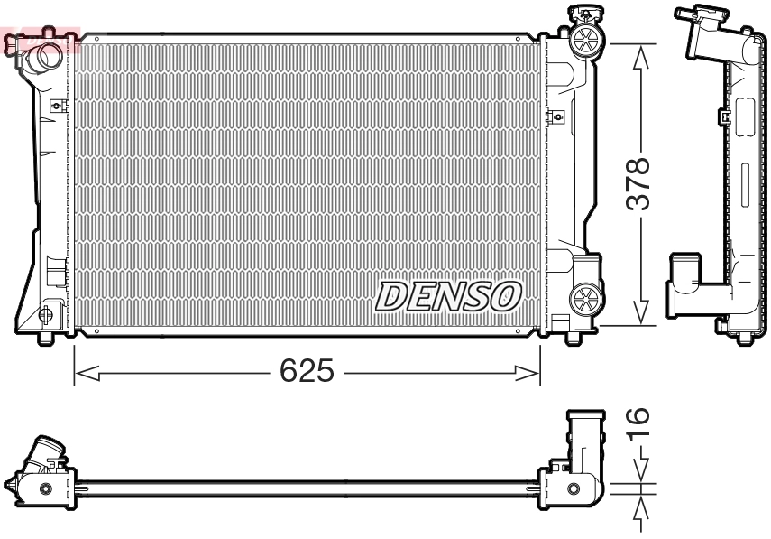 Radiator, engine cooling DRM50118