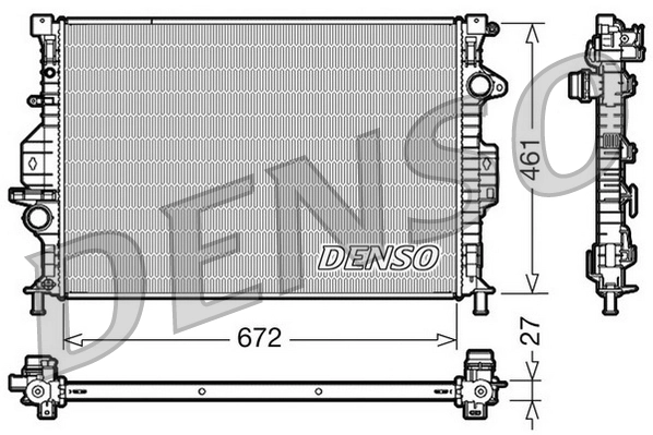 Radiator, engine cooling DRM10069