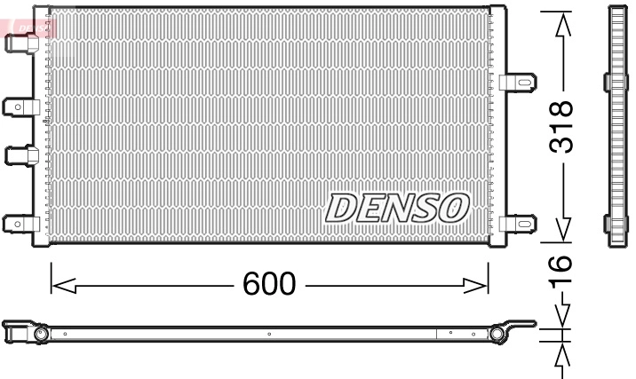 Radiator, engine cooling DRM12011
