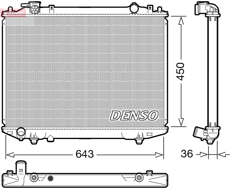 Radiator, engine cooling DRM44047
