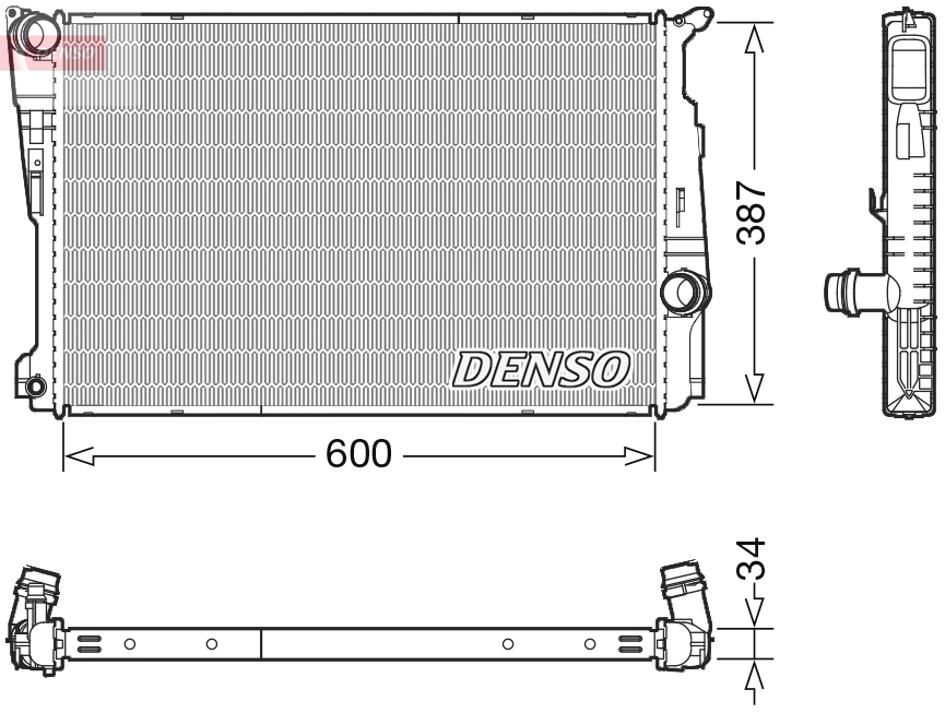 Radiator, engine cooling DRM05006