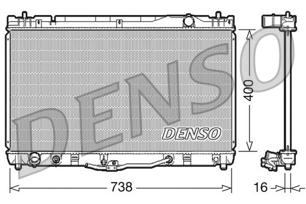 Radiator, engine cooling DRM50043