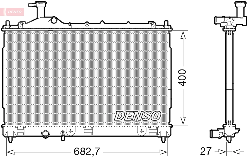 Radiator, engine cooling DRM45042