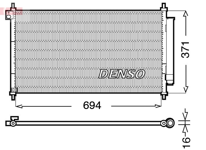 Condenser, air conditioning DCN40012