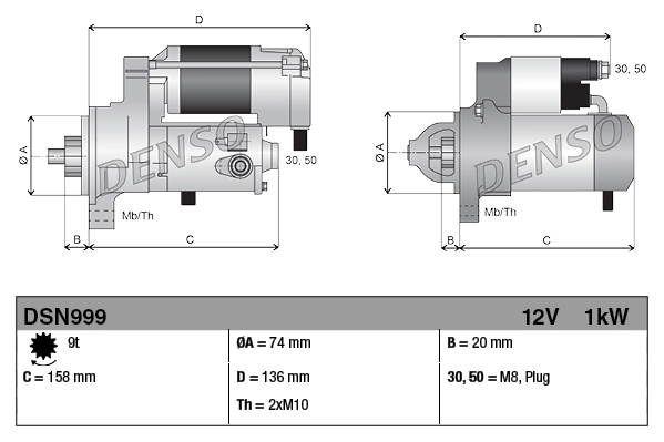 DENSO DSN999 Starter