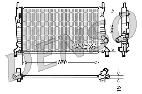 Radiator, engine cooling DRM10075