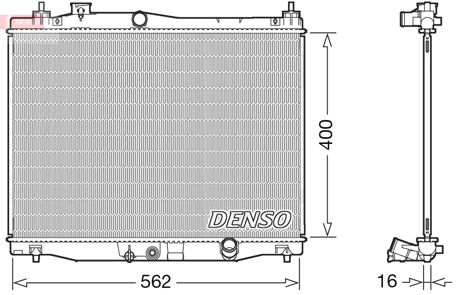 Radiator, engine cooling DRM40047