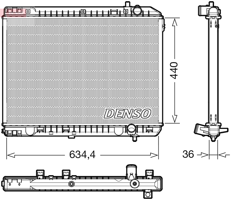 Radiator, engine cooling DRM43008