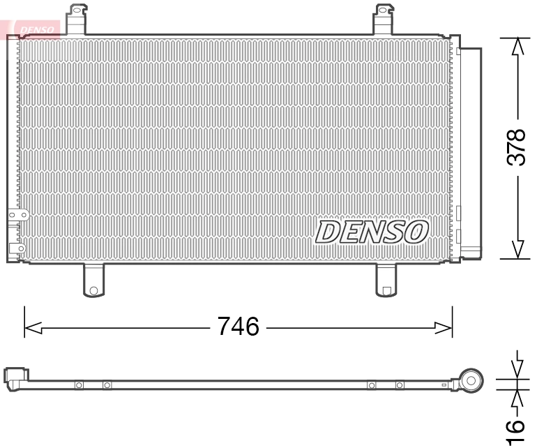 Condenser, air conditioning DCN50048