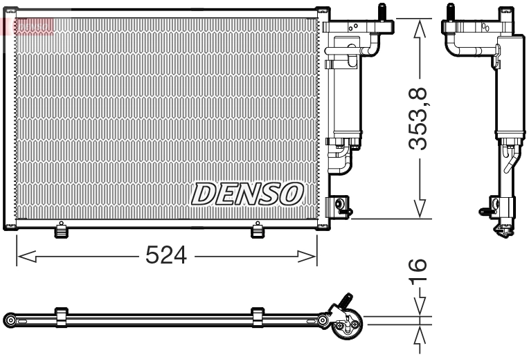 Condenser, air conditioning DCN10059