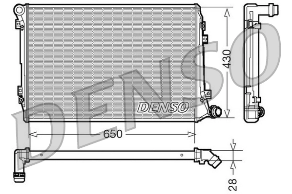 Radiator, engine cooling DRM32037