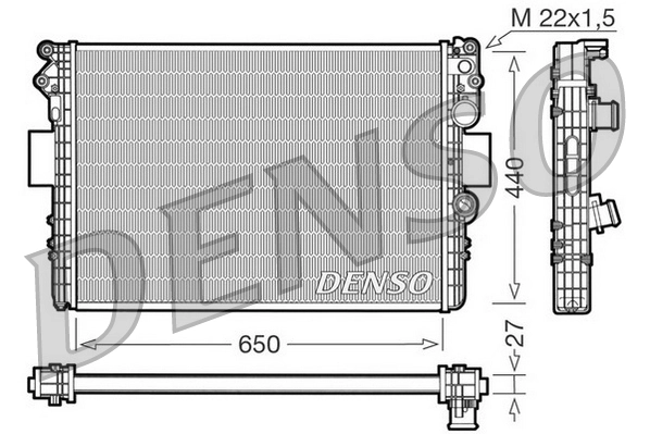Radiator, engine cooling DRM12002