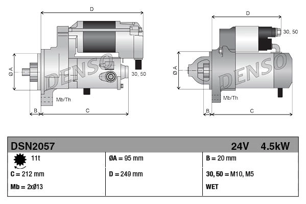 DENSO DSN2057 Starter